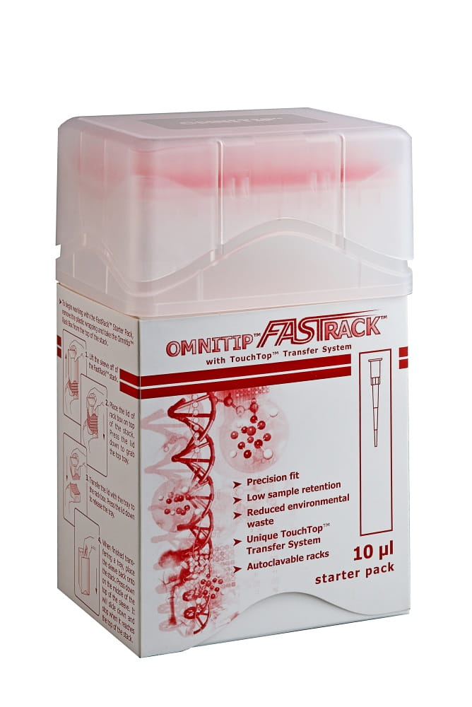 Końcówki do pipet 10 ul Starter Fastrack OMNITIP