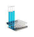 Statyw na probówki fi 13 mm 25 miejsc Z (5x5) stal nierdzewna