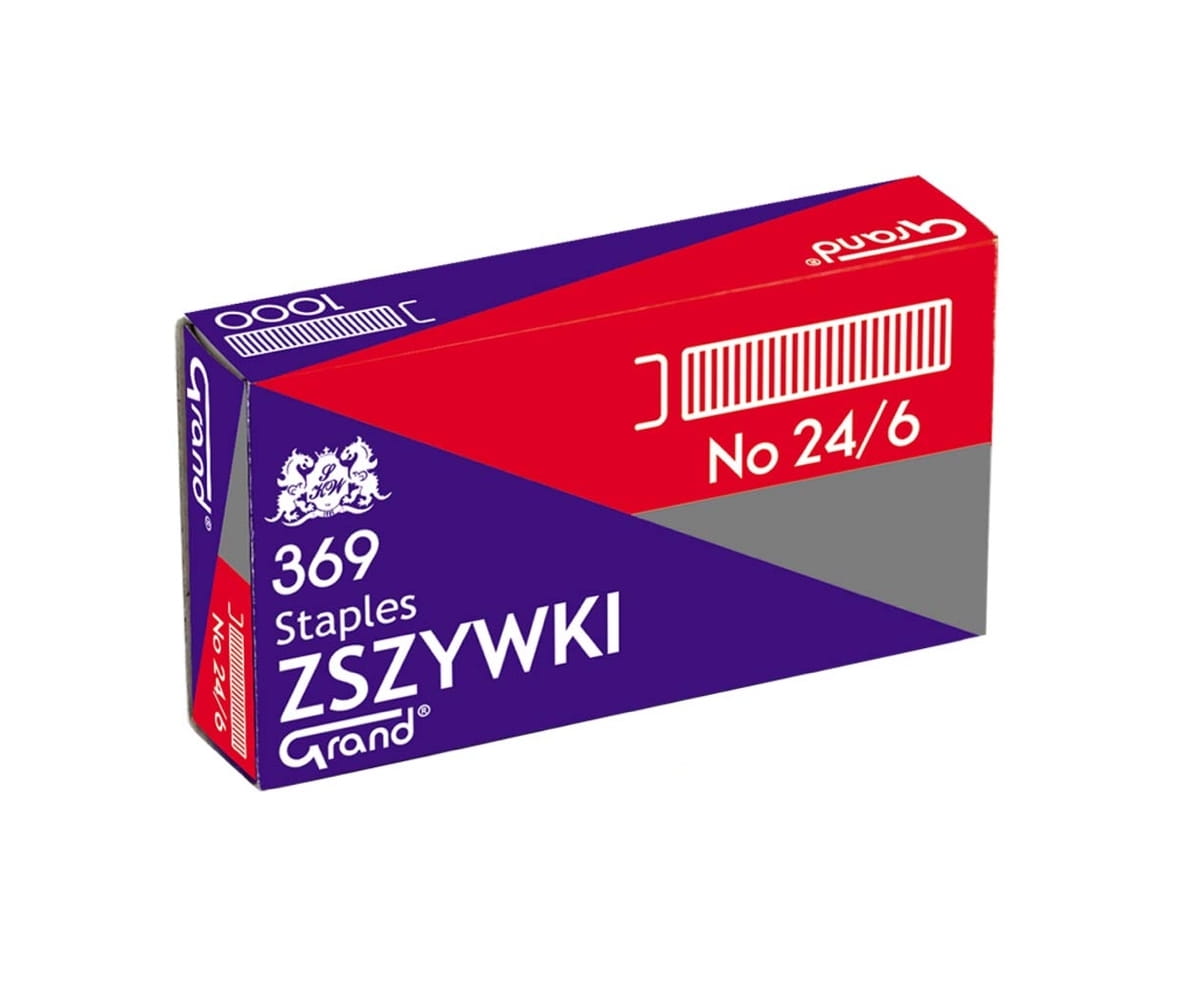 Zszywki Grand 24/6 do zszywacza 1000 szt.