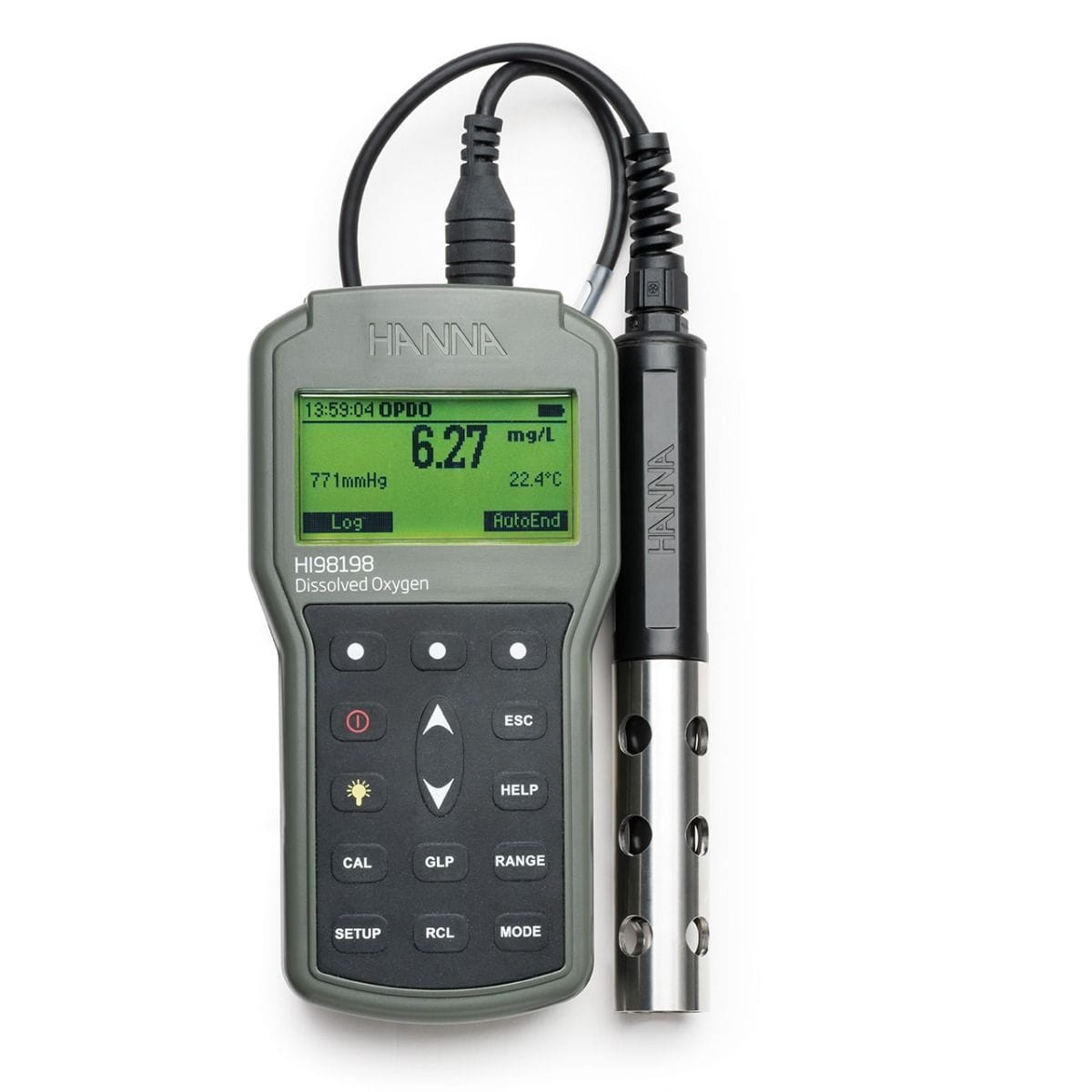 Wodoszczelny tlenomierz z sondą optyczną HANNA HI98198