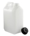 Kanister HDPE 5L + nakrętka z plombą czarna