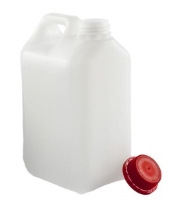 Kanister HDPE 5L + nakrętka z plombą czerwona