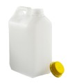 Kanister HDPE 5L + nakrętka z plombą żółta