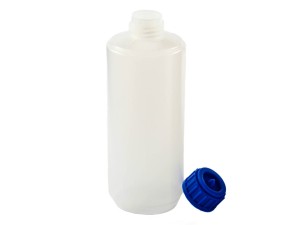 Butelka LDPE 250 ml + nakrętka niebieska