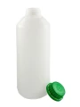 Butelka LDPE 1000 ml + nakrętka z plombą zielona