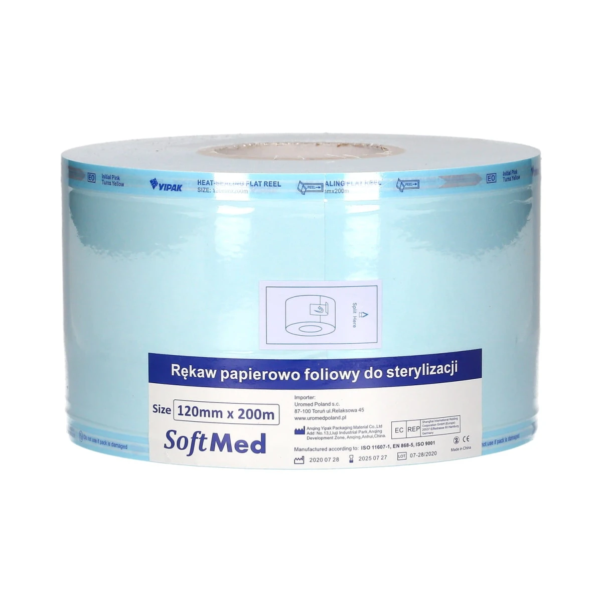 Rękaw do sterylizacji 12 cm x 200 m