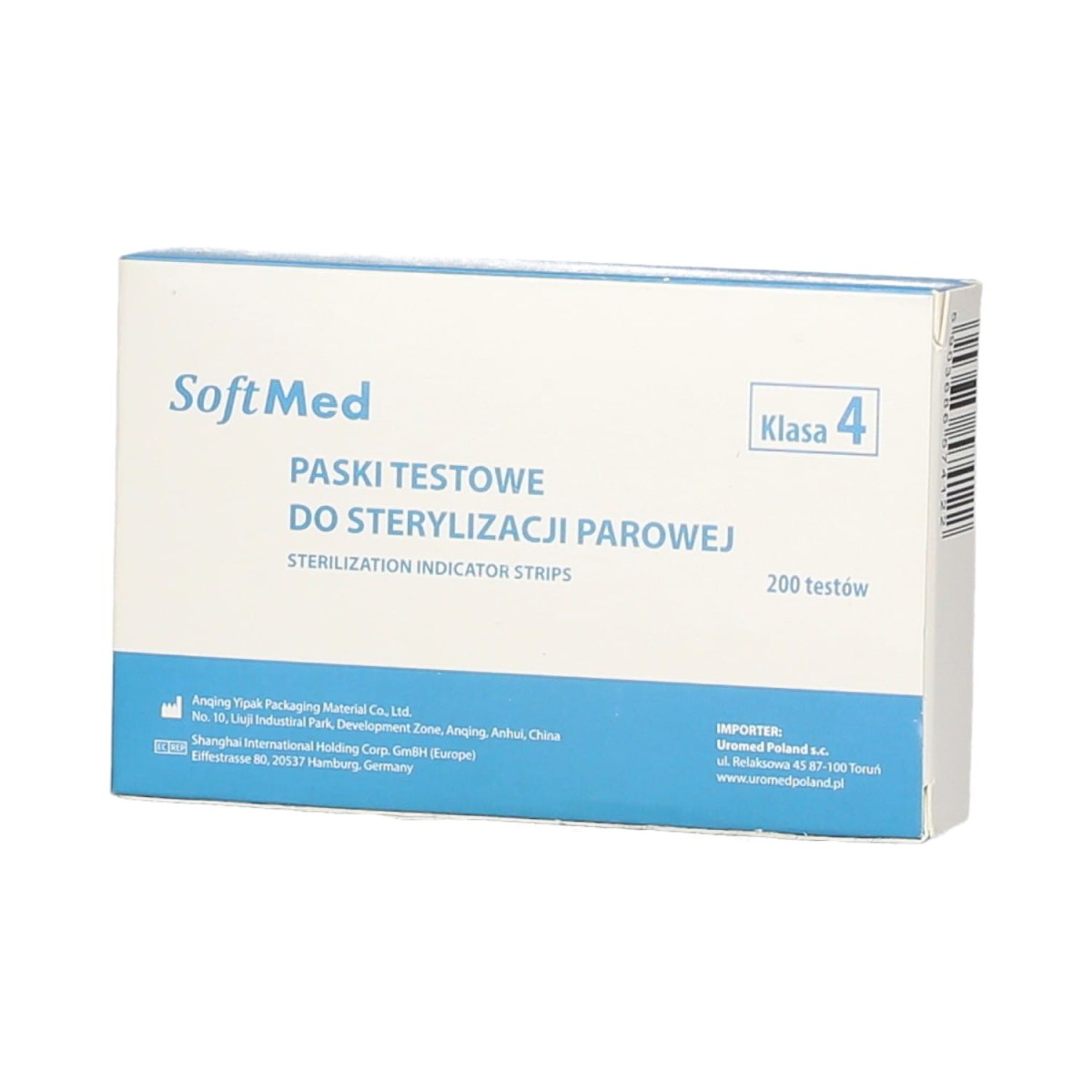 Paski testowe do sterylizacji parowej 200 szt. Klasa 4