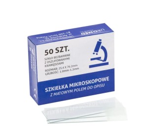 Szkiełka mikroskopowe podstawowe szlifowane 50 szt. SoftMed