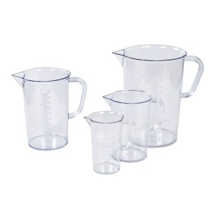 Zlewka SAN 500 ml z uchem skala tłoczona