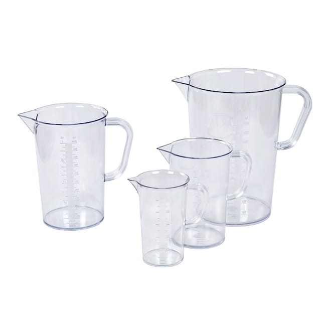 Zlewka SAN 1000 ml z uchem skala tłoczona