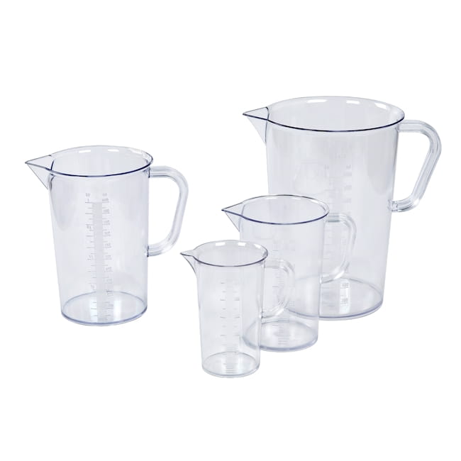 Zlewka SAN 2000 ml z uchem skala tłoczona