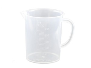 Zlewka PP 100 ml z uchem skala tłoczona