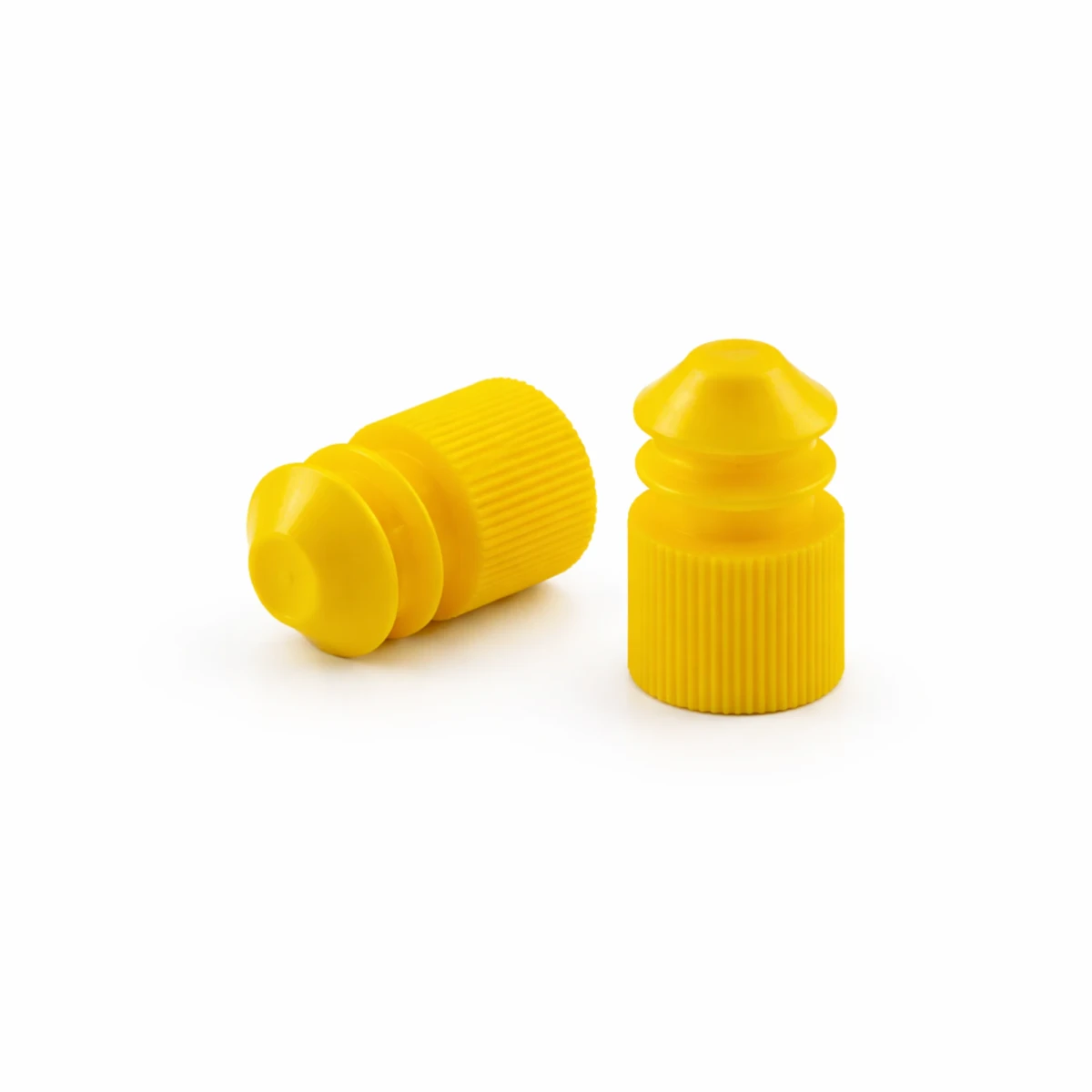 Korek-PE-karbowany-do-probówek-12-mm-zolty